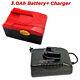 18 Volt Battery / Charger For Snap On Ctb6187 Ctb6185 Ctb4187 Ctb4185 Rattle Gun