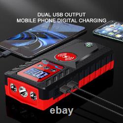 229800mAh Car Jump Starter Power Bank Battery Charger Phone Wireless Charging