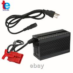 24V Floor Scrubber, Pallet Battery Charger with SB120 120A RED Connector 1.1m