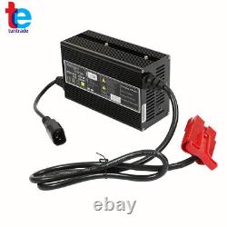 24V Floor Scrubber, Pallet Battery Charger with SB120 120A RED Connector 1.1m