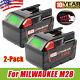 2pack 6.0ah Replace M28 Battery For Milwaukee 28v M28 V28 48-11-2830 48-59-2819