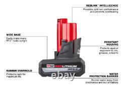 3 New Milwaukee 48-11-2450 M12 REDLITHIUM HIGH OUTPUT 5.0 Battery Packs/ Charger