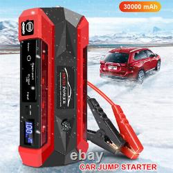 30000mAh Portable Power Bank Car Jump Starter Booster Jumper Box Battery Charger