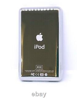 Apple iPod classic 80gb thin 6th gen RED new battery-fully refurbished exterior
