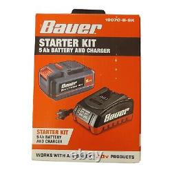 BAUER 20V 5 Ah Lithium-Ion Battery and Charger Starter Kit