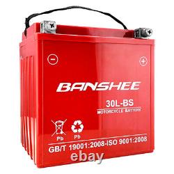 Banshee 30L-BS 500CCA Motorcycle Battery Fits 2014 HD Tri-Glide 4 Year Warranty