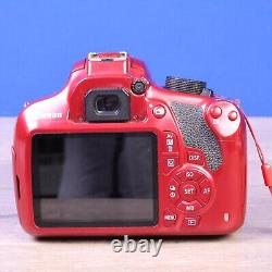 Canon EOS Rebel T5 18.0MP Digital SLR Camera Red EFS 18-55mm Charger/Battery