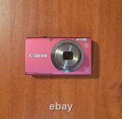 Canon PowerShot A2300 IS 16.0 MP Digital Camera 5x Zoom Battery, Charger, Case