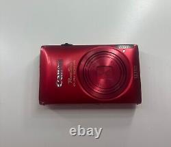 Canon PowerShot ELPH 300HS Red Camera withBattery Charger