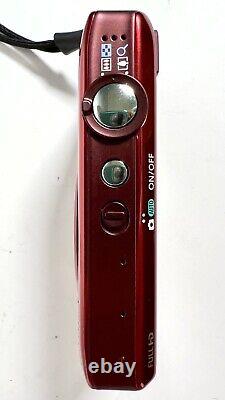 Canon PowerShot ELPH 510 HS 12.1MP Red Digital Camera with NEW BATTERY/NEW CHARGER