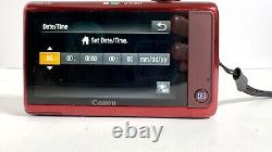 Canon PowerShot ELPH 510 HS 12.1MP Red Digital Camera with NEW BATTERY/NEW CHARGER