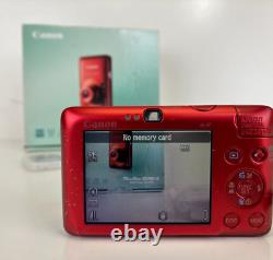 Canon PowerShot SD780 IS Digital Camera (red) with battery & charger WORKS