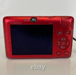 Canon PowerShot SD780 IS Digital Camera (red) with battery & charger WORKS