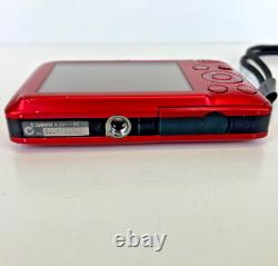 Canon PowerShot SD780 IS Digital Camera (red) with battery & charger WORKS