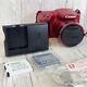 Canon Powershot Sx400 Is 16.0mp Digital Camera Red Battery +charger Tested Clean