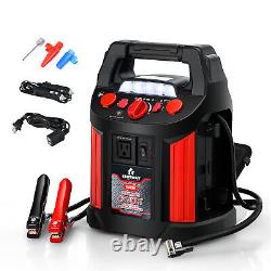 Costway Jump Starter Air Compressor Power Bank Charger with LED Light & DC Outlet