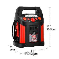 Costway Jump Starter Air Compressor Power Bank Charger with LED Light & DC Outlet