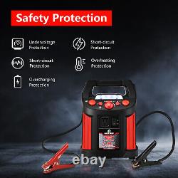 Costway Jump Starter Air Compressor Power Bank Charger with LED Light & DC Outlet