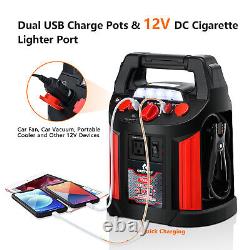 Costway Jump Starter Air Compressor Power Bank Charger with LED Light & DC Outlet