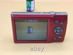 Exellent Digital Camera Canon ELPH 180 RED + Battery charger from Japan