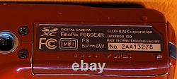 FUJIFILM FinePix F660EXR Digital Camera (Red) NO Battery Or Charger WEAR