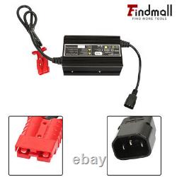 Findmall 24 V Floor Scrubber Battery Charger with SB50 Connector (10 Amp) Red