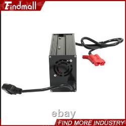 Findmall 24 V Floor Scrubber Battery Charger with SB50 Connector (10 Amp) Red