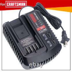 For Craftsman V20 20 Volt 6.0Ah Li-ion Battery / Charger CMCB205 CMCB204 CMCB202