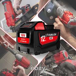 For Milwaukee M18 Lithium XC Extended Capacity Battery 48-11-1860 Charger 12.0AH