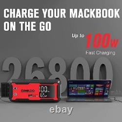 GOOLOO 4000A Car Jump Starter Power Bank Jump Pack 12V Portable Battery Charger