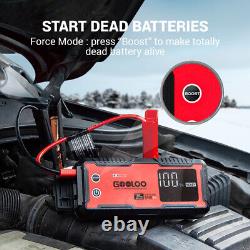 GOOLOO GT4000 Car Jump Starter 4000A 100W Fast-Charging Battery Charger Portable