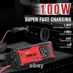 GOOLOO GT4000 Car Jump Starter 4000A Battery Charger Power Bank Portable 12V Box