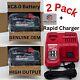 Genuine Milwaukee M18 2 Pack Xc8.0 High Output 8.0 Ah Battery With Rapid Charger