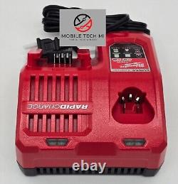 Genuine Milwaukee M18 2 Pack XC8.0 HIGH OUTPUT 8.0 Ah Battery with Rapid Charger