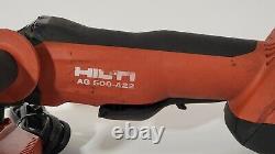 HILTI AG 500-A22 Cordless Grinder with B22 8.0 Battery & Charger Works Great