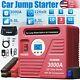 Jf. Egwo Car Jump Starter + Air Compressor 3000a Truck Battery Engine Charger Red