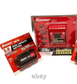 Kit Bauer Charger And Batterie 5.0 Amp 20v