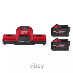 M18 18V Li-Ion Dual Bay Super Battery Charger with 6.0Ah Battery Pack (2-Pack)