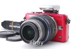 MINT Olympus PEN E-PL6 Digital Camera RED Box, battery & charger Good JAPAN