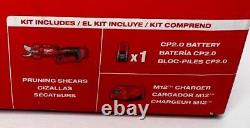 Milwaukee 2534-21 M12 12V Brushless Pruning Shears 2Ah Battery & Charger Kit NEW