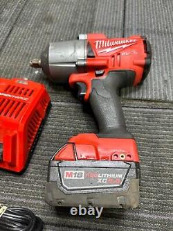 Milwaukee 2767-20 M18 1/2 High Torque Impact Wrench with 5ah Battery + Charger