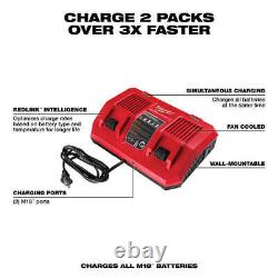 Milwaukee 48-59-1802 REDLINK M18 Dual Bay Simultaneous Rapid Charger