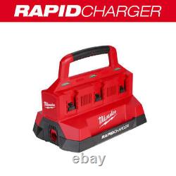 Milwaukee 48-59-1809 M18 PACKOUT 18V Six Bay Rapid Charger with REDLINK