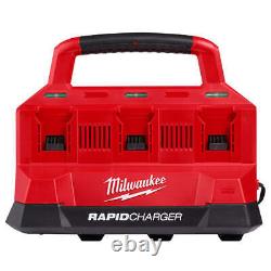 Milwaukee 48-59-1809 M18 PACKOUT 18V Six Bay Rapid Charger with REDLINK