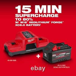 Milwaukee 48-59-1815 M18 18V Dual Bay Simultaneous Super Charger