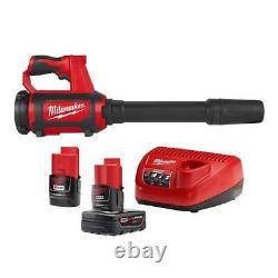 Milwaukee 4Ah/2Ah Battery Packs + Charger Kit 12V Li-Ion with Compact Spot Blower