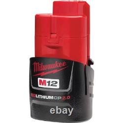 Milwaukee 4Ah/2Ah Battery Packs + Charger Kit 12V Li-Ion with Compact Spot Blower