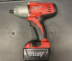 Milwaukee High Torque Impact Wrench 1/2 Battery, Charger, 2663-20 M18