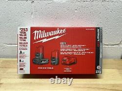 Milwaukee M12 HIGH OUTPUT XC5.0 CP2.5 Ah Battery Starter Kit Charger 48-59-2452S