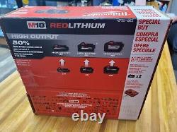 Milwaukee M18 18V Dual Bay Charger with (2) 8Ah HIGH OUTPUT Batteries (48-59-1882)